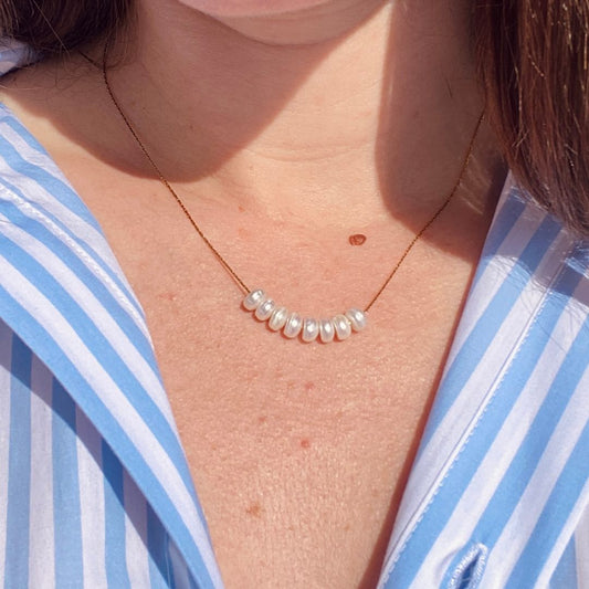 Collar con perlas de agua dulce
